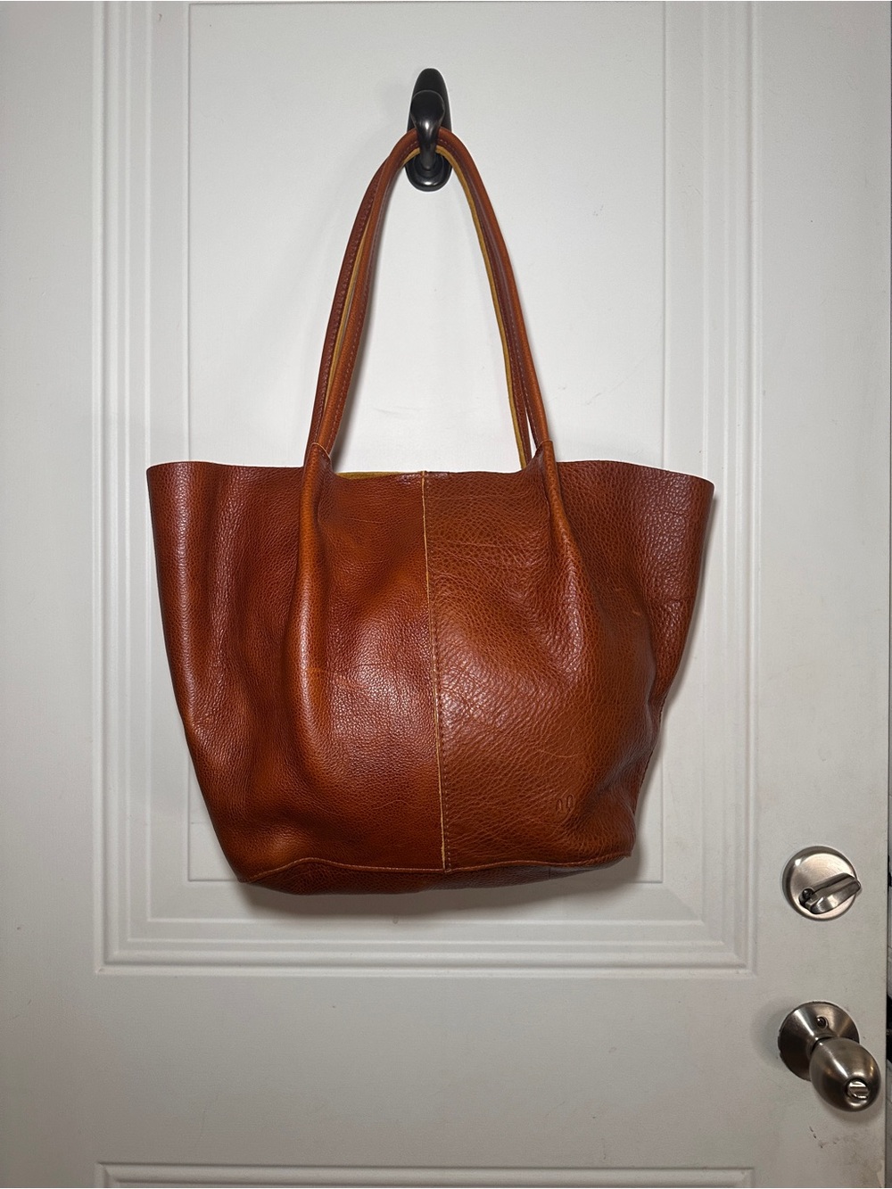 Portland Leather Large Devan Bucket Tote - Nutmeg - Picture 2 of 13